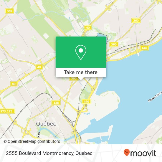 2555 Boulevard Montmorency map