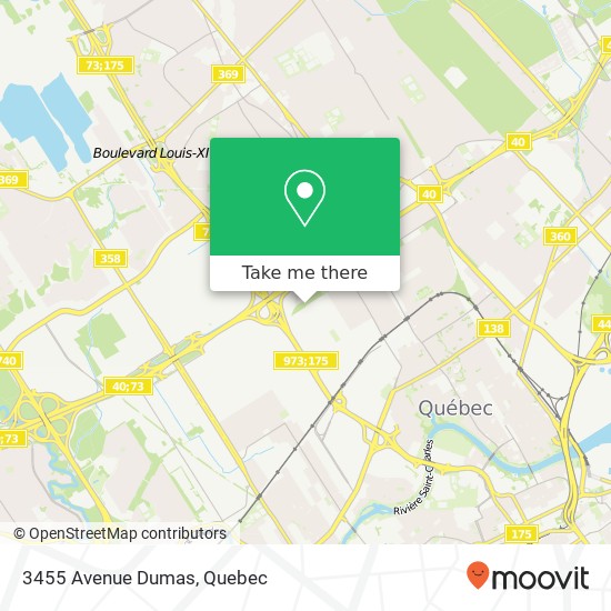 3455 Avenue Dumas map