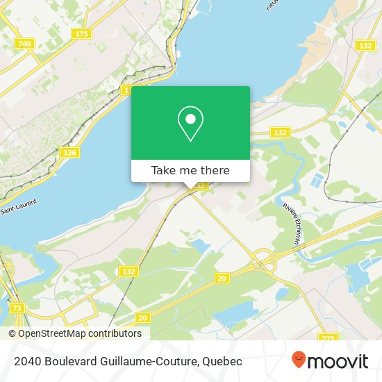2040 Boulevard Guillaume-Couture map