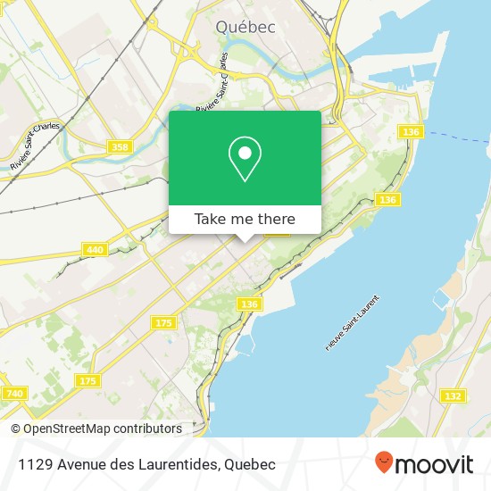1129 Avenue des Laurentides map