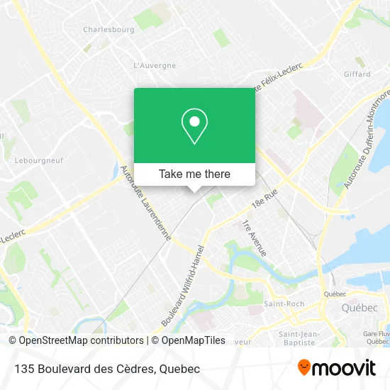 135 Boulevard des Cèdres map