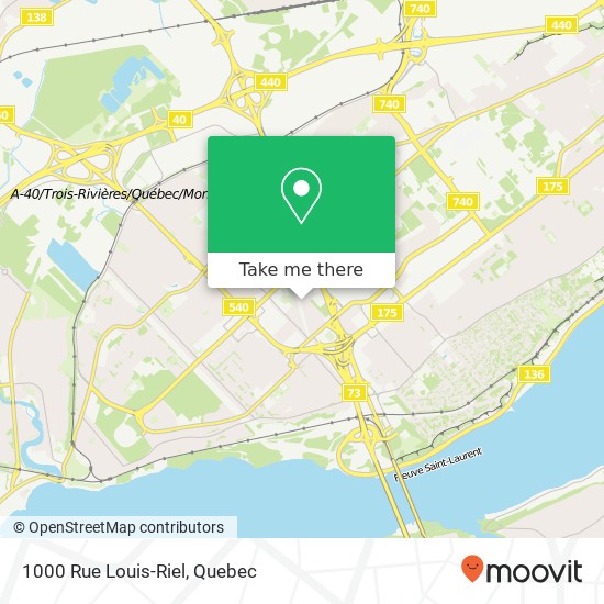 1000 Rue Louis-Riel map
