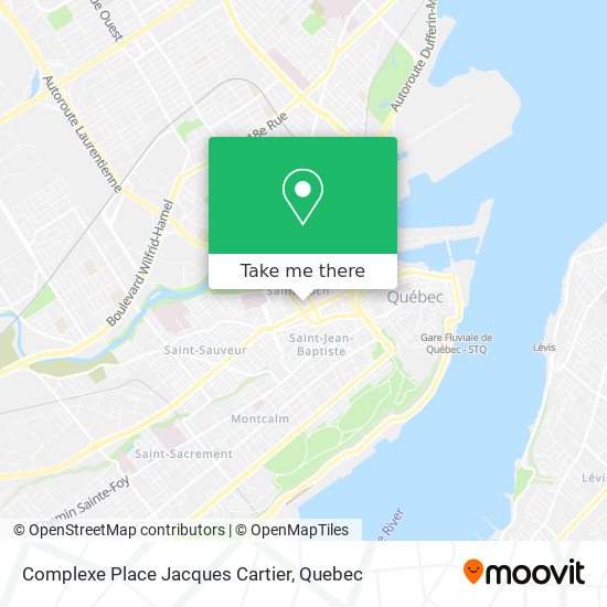 Complexe Place Jacques Cartier map