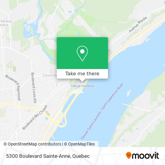 5300 Boulevard Sainte-Anne map