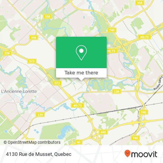 4130 Rue de Musset map