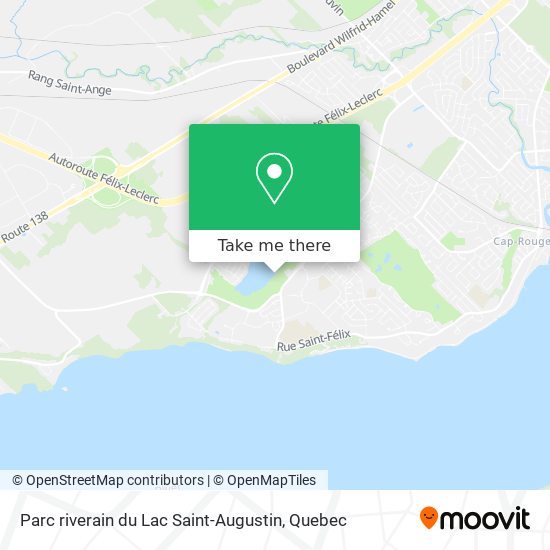 Parc riverain du Lac Saint-Augustin map