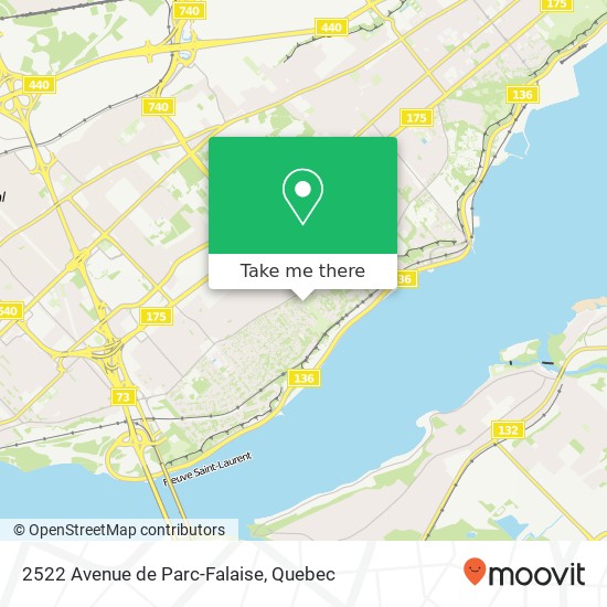 2522 Avenue de Parc-Falaise map