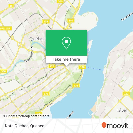 Kota Quebec map