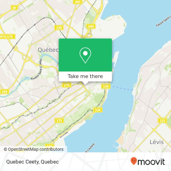 Quebec Ceety map