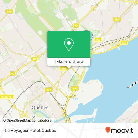 Le Voyageur Hotel map