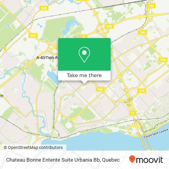 Chateau Bonne Entente Suite Urbania Bb map