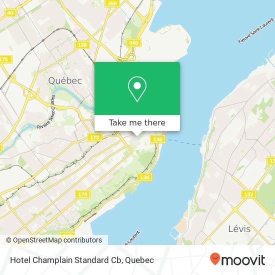 Hotel Champlain Standard Cb map