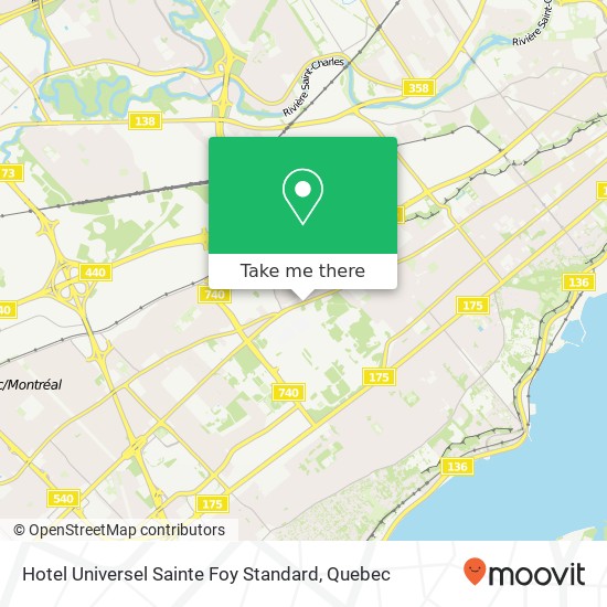 Hotel Universel Sainte Foy Standard map