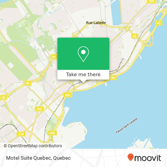 Motel Suite Quebec map