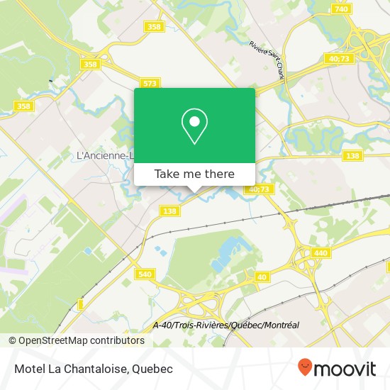 Motel La Chantaloise map