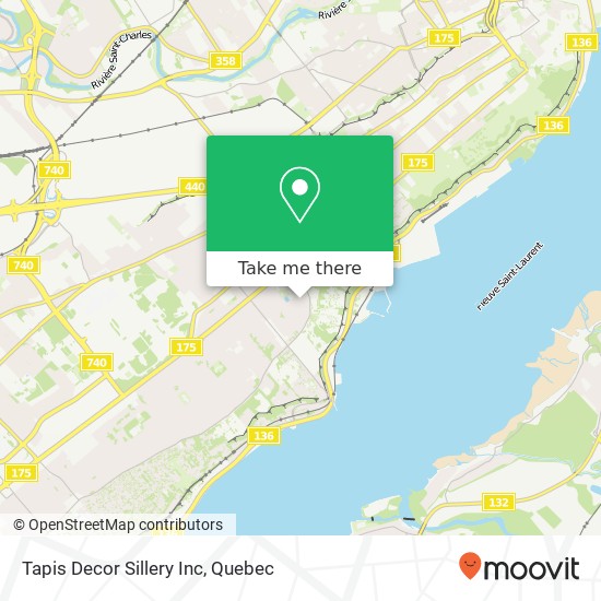 Tapis Decor Sillery Inc map