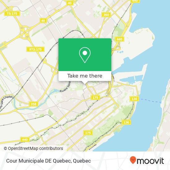 Cour Municipale DE Quebec map