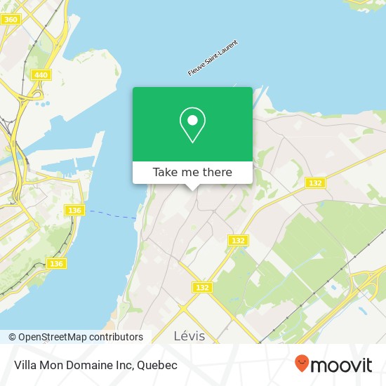 Villa Mon Domaine Inc map