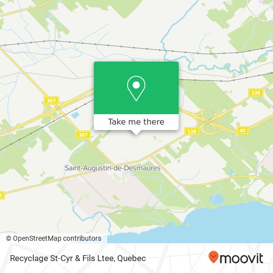 Recyclage St-Cyr & Fils Ltee map