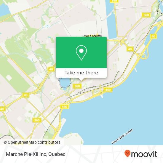 Marche Pie-Xii Inc map