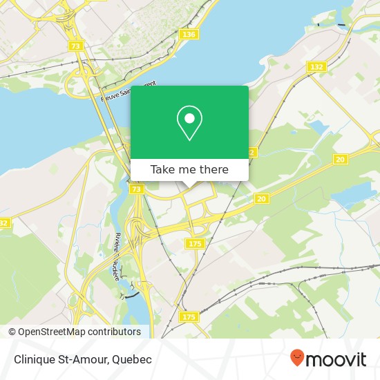 Clinique St-Amour map