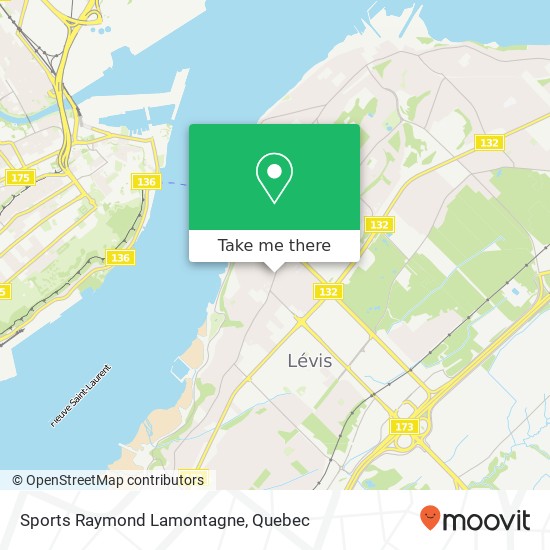 Sports Raymond Lamontagne map