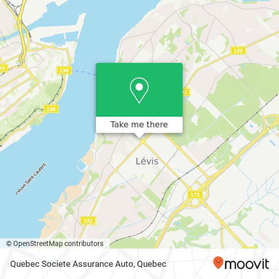 Quebec Societe Assurance Auto map