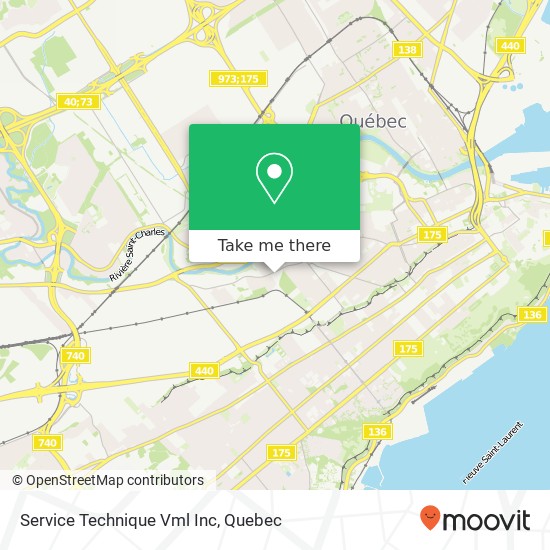 Service Technique Vml Inc map