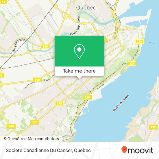Societe Canadienne Du Cancer map