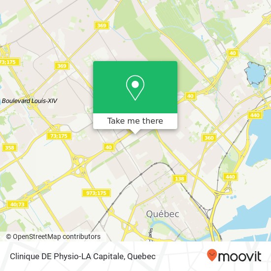 Clinique DE Physio-LA Capitale map