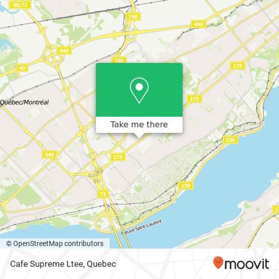 Cafe Supreme Ltee map