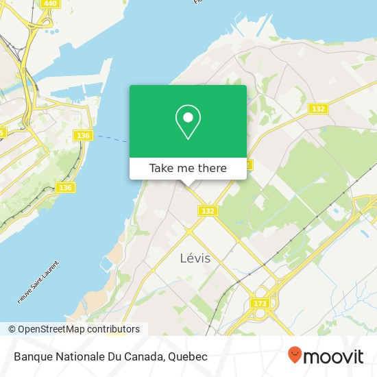 Banque Nationale Du Canada map