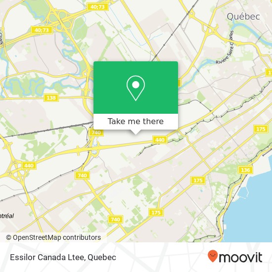 Essilor Canada Ltee map