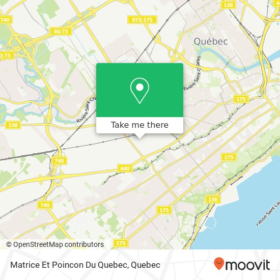 Matrice Et Poincon Du Quebec map