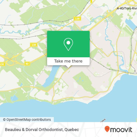 Beaulieu & Dorval Orthodontist map