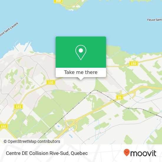Centre DE Collision Rive-Sud map