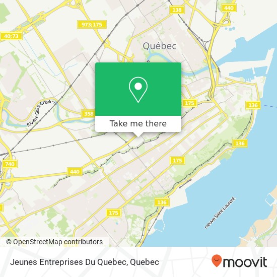 Jeunes Entreprises Du Quebec map