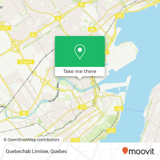 Quebechab Limitee map