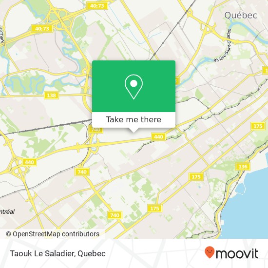 Taouk Le Saladier map