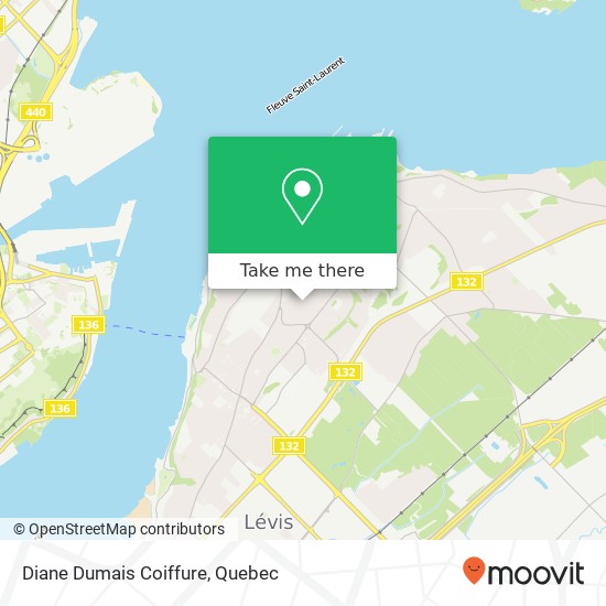 Diane Dumais Coiffure map