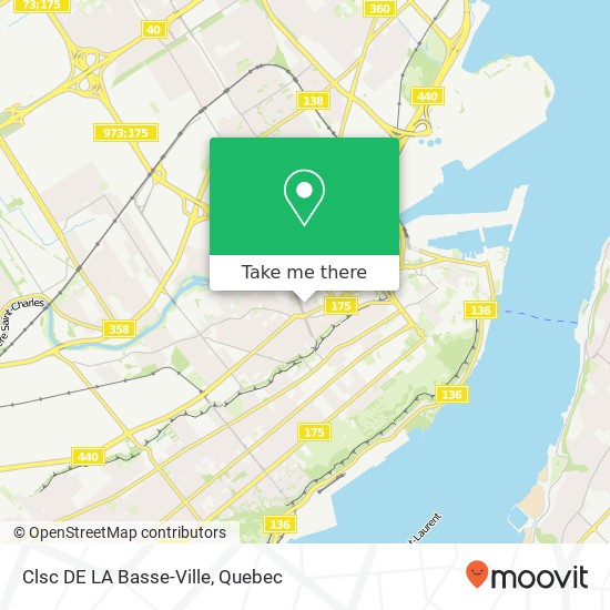 Clsc DE LA Basse-Ville map