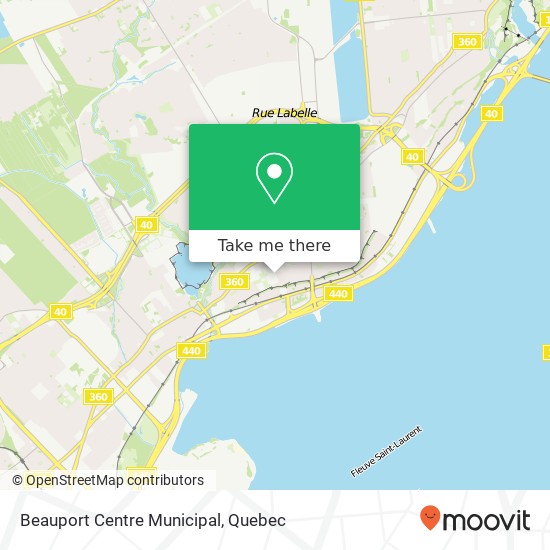 Beauport Centre Municipal map