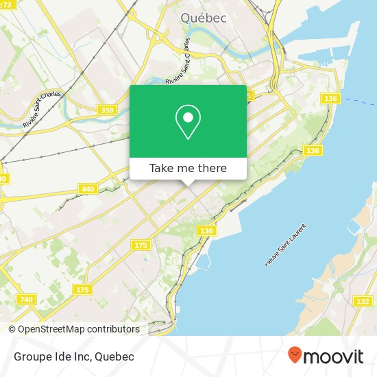 Groupe Ide Inc map