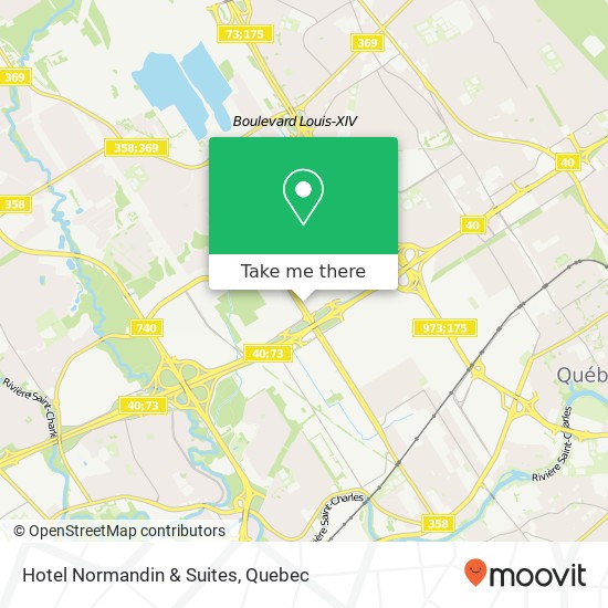 Hotel Normandin & Suites map