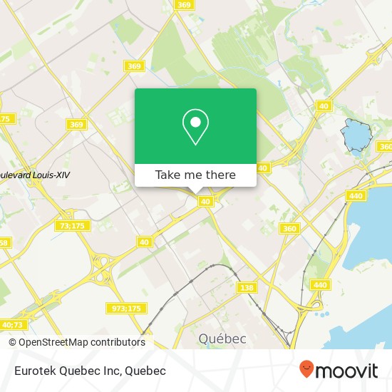 Eurotek Quebec Inc map