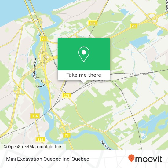Mini Excavation Quebec Inc map