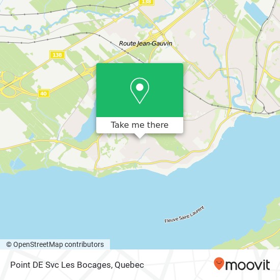 Point DE Svc Les Bocages map