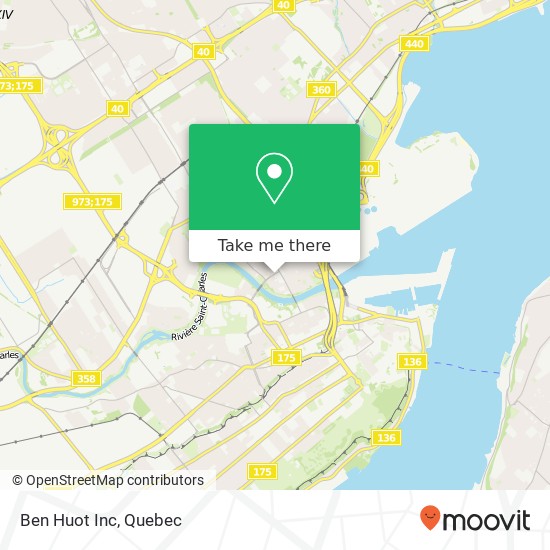 Ben Huot Inc map