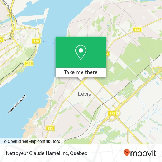 Nettoyeur Claude Hamel Inc map