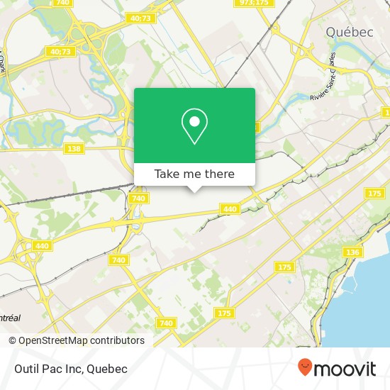 Outil Pac Inc map